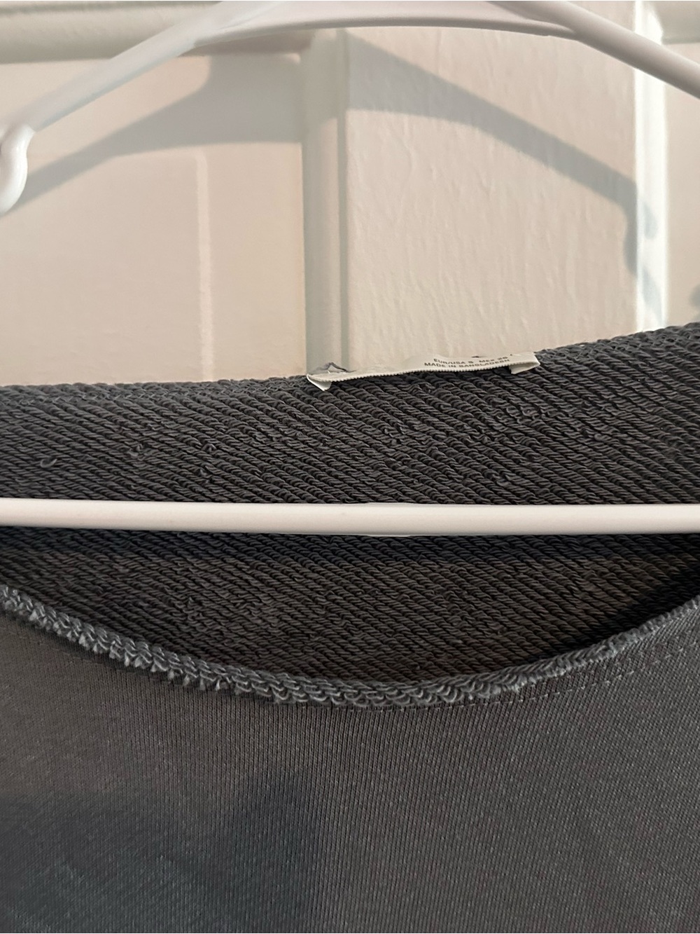 Zara Dark Gray Off-the-Shoulder Cropped Sweater - Picture 7 of 9